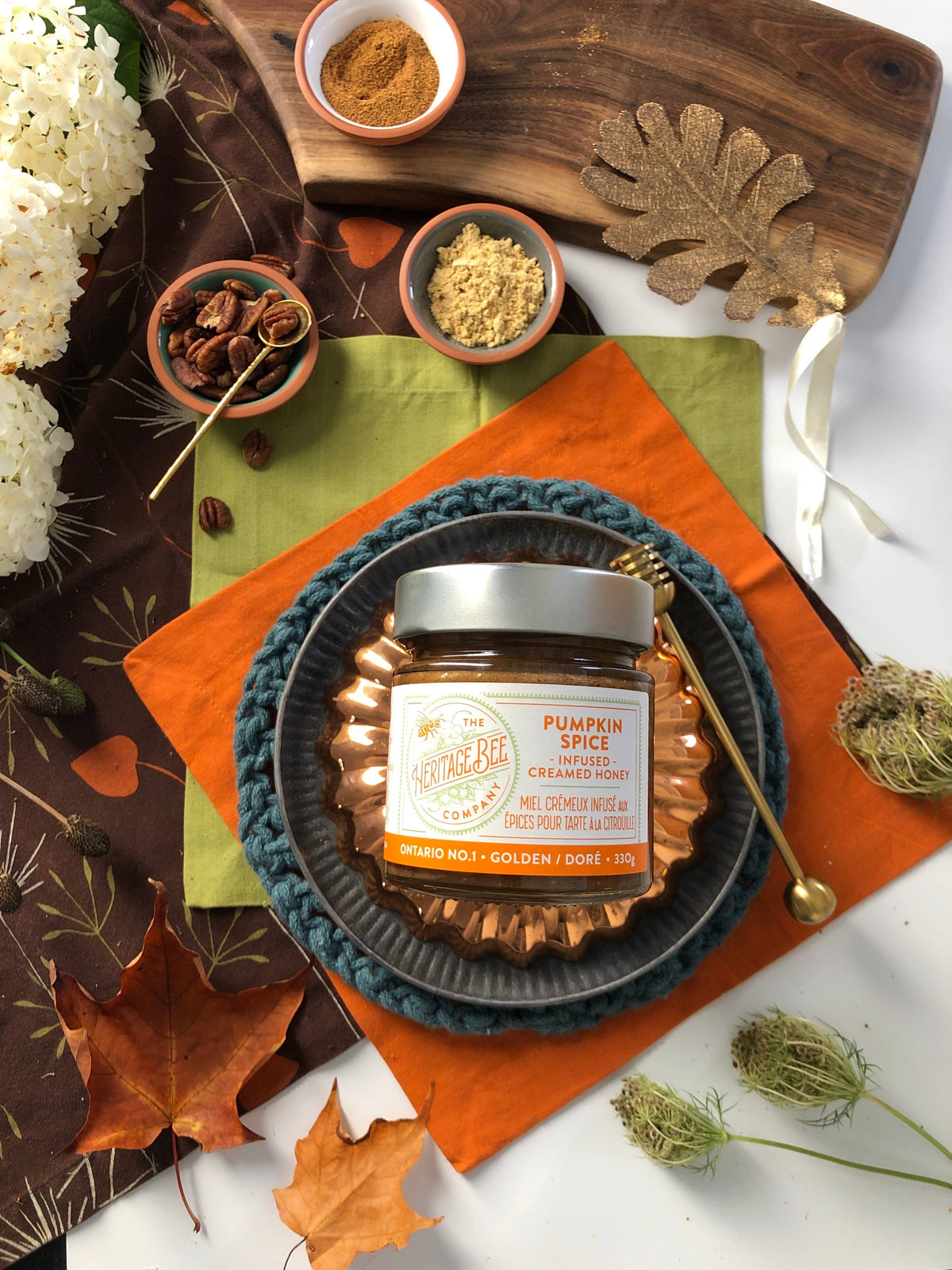 Pumpkin Spice Creamed Honey