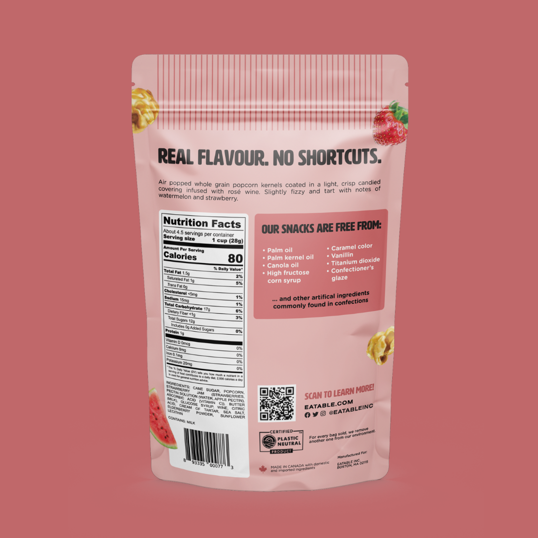Poppin' Rosé All Day 🍷 Gourmet Caramel Popcorn