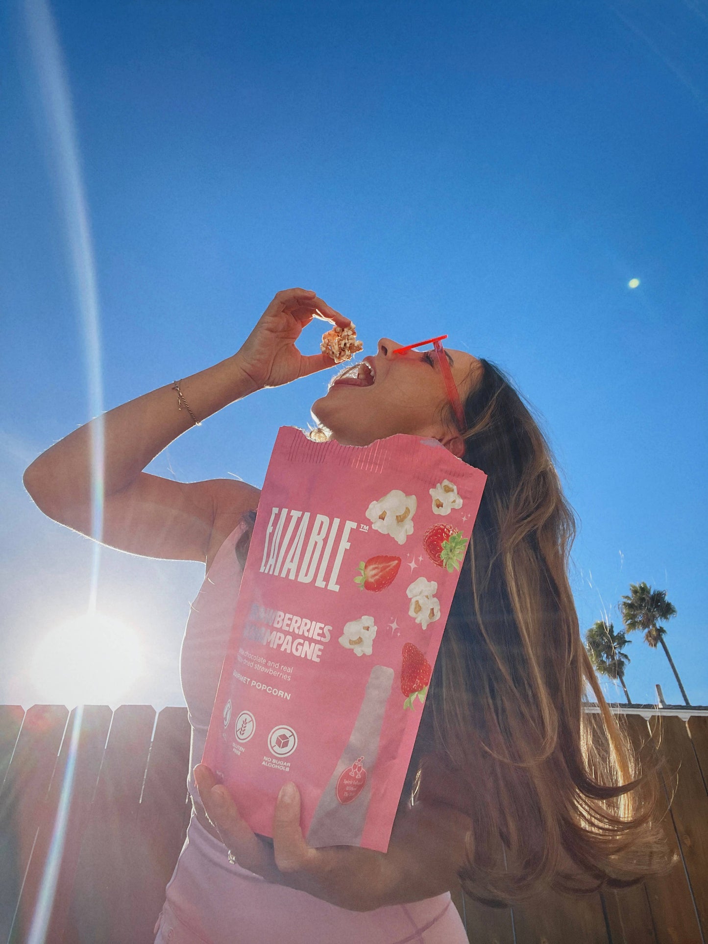 Strawberries & Champagne 🍓 Gourmet White Chocolate Popcorn