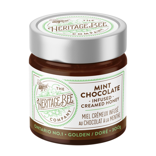 Mint Chocolate Creamed Honey