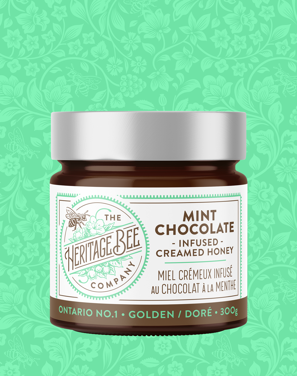 Mint Chocolate Creamed Honey