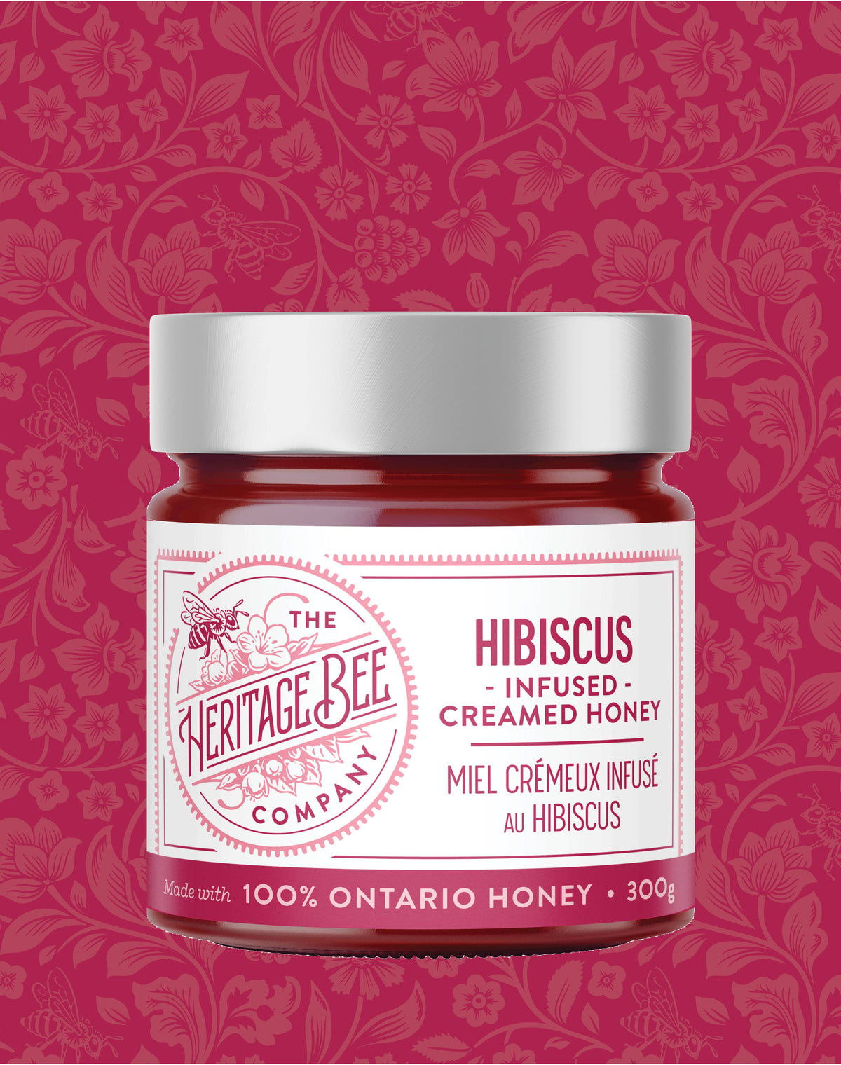 Hibiscus Creamed Honey