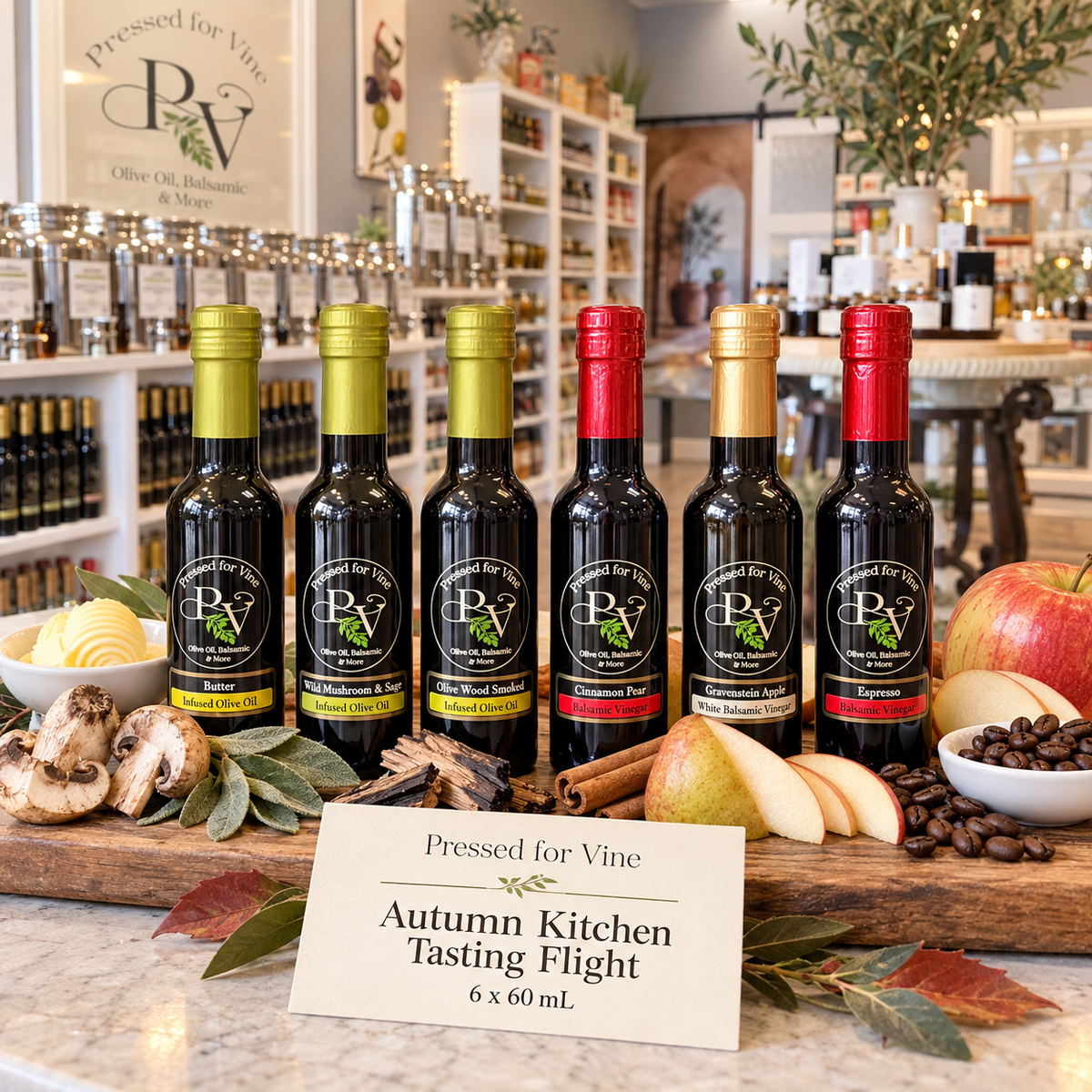 Pressed for Vine Autumn Kitchen Tasting Flight