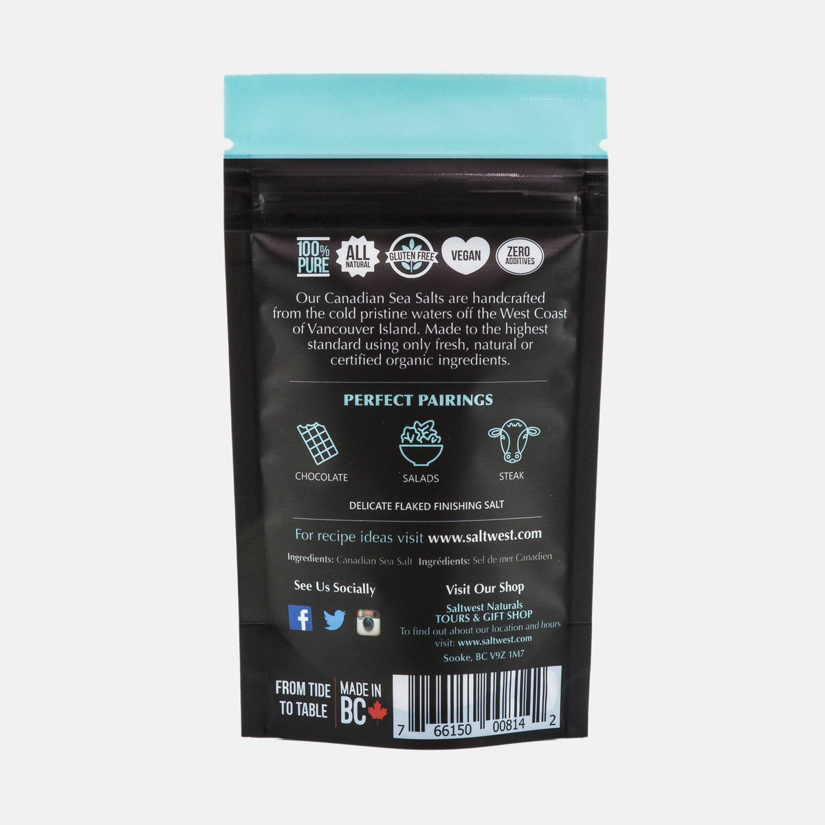 Case of 10 - Raincoast Flor De Sal 40g