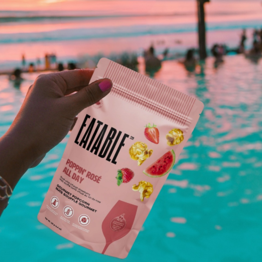 Poppin' Rosé All Day 🍷 Gourmet Caramel Popcorn
