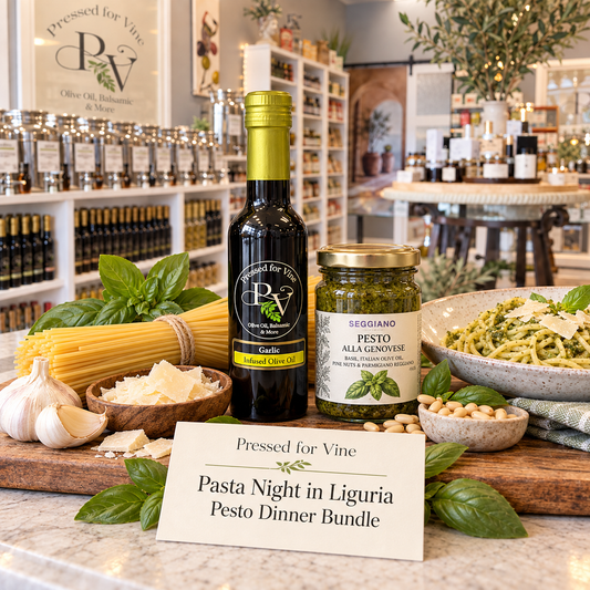Pressed for Vine Pasta Night in Liguria Pesto Dinner Bundle