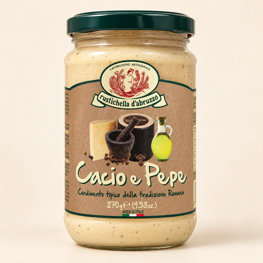 Rustichella d'Abruzzo Cacio e Pepe Sauce product package