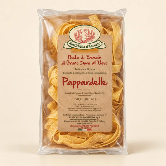 Rustichella d'Abruzzo Egg Pappardelle product package